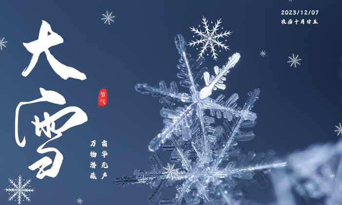 「今日大雪 」 大雪满初晨,开门万象新