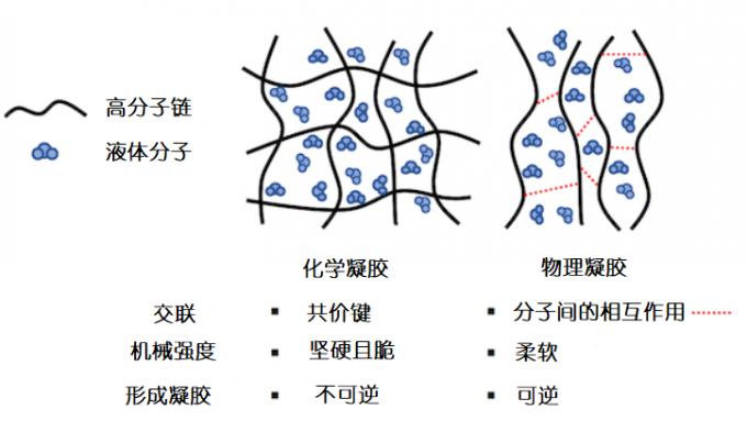 化学凝胶和物理凝胶的区别 化学凝胶和物理凝胶的区别