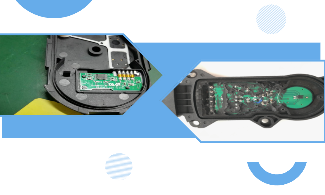 脚踏开关线路板与PBT壳体灌封保护 脚踏开关线路板与PBT壳体灌封保护