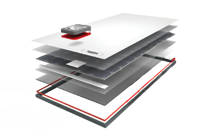 接线盒与光伏面板粘接